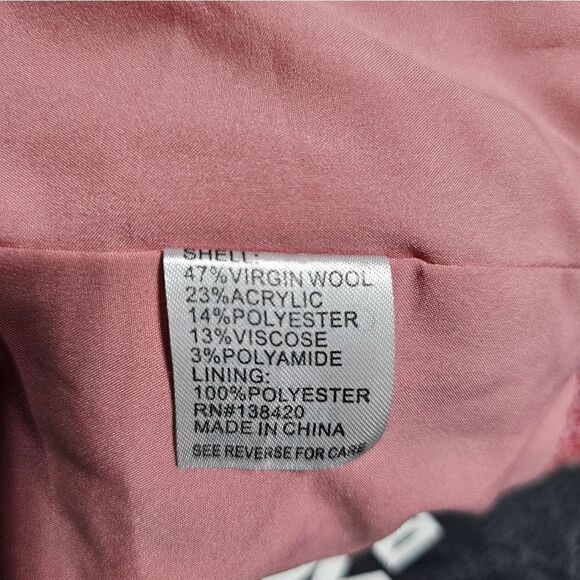 CARLISLE COLLECTION NWT Musee  Pink Tweed Fringe Jacket - Size 4 - Picture 9 of 9